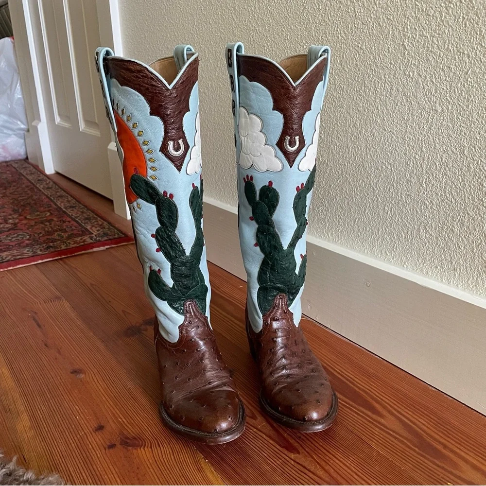 Custom Made Cowgirl Boots - Picture 4 of 5